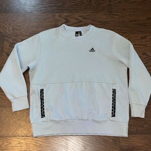 Urban Adidas crewneck front pocket blue gray shirt sweatshirt L men’s oversized